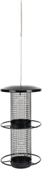 Nat & Jules Large Matte Black 11 inch Metal Hanging Outdoor Bird Feeder...