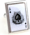 Ace of Spades White Card Poker Gambling Casino Pair of Cufflinks in a Presentation Gift Box & Polishing Cloth...
