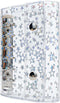 A7 Budget Binder Cover Clear PVC 6 Ring Binder Glitter Star Refillable Notebook Shell Protector with 2 Snaps for Cash Envelopes System Journal Alb...