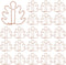 CRASPIRE 80Pcs Leaf Paper Clips Tortoiseshell Leaf Binder Paperclips Clamps Bookmark Clips Rose Gold Planner Dispenser with Box for Office Supplie...