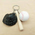 baseball keychain for boy leather for men Including hat and bat...