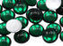 KraftGenius Allstarco 25mm Green Emerald H106 Round Flat Back Acrylic Cabochons 1 Inch Plastic Gems for Crafts Costume Embelishments Card Making J...