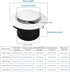 4'' ABS Round Vent Cover, Adjustable Air Vent for Indoor Use in Bedrooms, Living Rooms, Study Rooms, Offices, Bathrooms, Kitchens Ventilation (Whi...