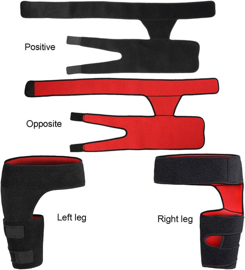 Groin Support, Hip Compression Brace, Adjustable Non Slip Thigh Support Groin Brace Wrap Men Women Thigh Support Brace for Hamstring, Thigh, Sciat...