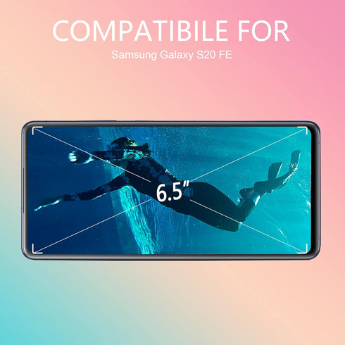 Original Galaxy S20 FE 5G Screen Replacement 6.5 inch Front Outer Glass Lens Screen Repair Kit incl Waterpoof Frame Adhesive,Repair Glue and Lamp ...