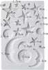 Moon Stars Sun Face Silicone Fondant Mold Chocolate Candy Gumpaste Sugarcraft Tool Cake Decorating Tools Epoxy Resin DIY Polymer Clay Silicone Mol...