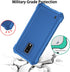 for BLU View 4 case, with Tempered Glass Screen Protector 360 Full-Body Soft TPU Bumper Shockproof Silicone Protective Phone Cover Case for BLU Vi...