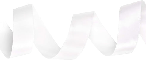YAMA Double Face Satin Ribbon - 1 inch 25 Yards for Gift Package Wrapping,Floral Design,Hair Bow Clip Making,Crafting,Sewing,Wedding Decor,White...