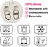 Baby Foot Print Silicone Molds Baby Shoes Fondant Mold For Baby Shower Cake Decoration Cupcake Topper Chocolate Candy Polymer Clay Gum Paste...