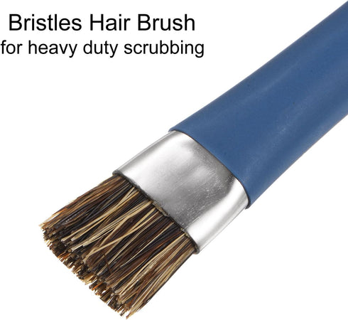 Double-Head Phone Motherboard IC Cleaning Brush 12x15mm Bristles Hair Anti-Static ESD Brush Cleaner for Computer Phone, Orange + Blue......