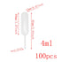 4ml Pipette 100PCS 4ml Disposable Plastic Squeeze Transfer Droppers Liquid Injectors for Chocolate Ice Cream Cupcakes...