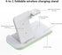 Wireless Charger 4 in 1 Wireless Charging Station Foldable Charging Stand for iPhone 14/13/12/11/Pro/Max/Apple Watch/Airpods Pro(White)...
