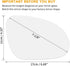 X AUTOHAUX Passenger Right Side Rear View Mirror Replacement Glass with Adhesive for Volkswagen Jetta EOS Passat GTI R32...