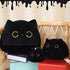 Black Cat Plush, 9.8" Cat Stuffed Animal, Soft Cute Cat Plushie, 3D Cat Shape Design Pillow for Boys Girls, Sofa Bedroom (Black Cat)...