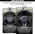 Car Steering Wheel Cover, 15 Inch Carbon Fiber Leather Elastic Steering Wheel Protector, Anti-Slip, Breathable & Soft Car Interior Accessories Uni...
