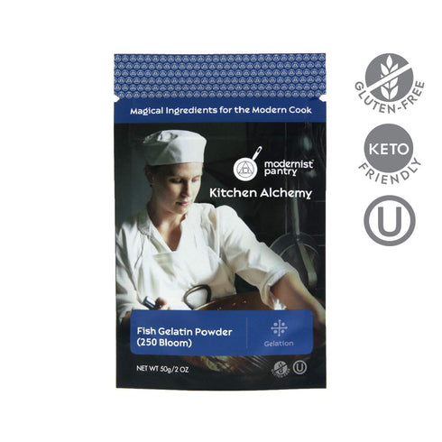 Pure Fish Gelatin Powder (250 Bloom) Gluten-Free OU Kosher Certified - 50g/2oz...