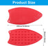 2 Pcs Silicone Iron Rest Pads Mat Iron Hot Heat Resistant Protective Pads for Ironing Board Curling Irons Flat Irons(Red)...