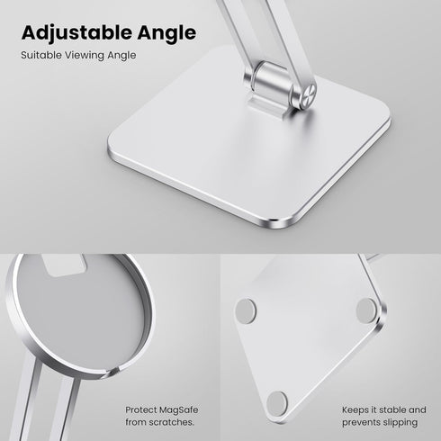 CreaDream Phone Stand for MagSafe Charger, Foldable Adjustable Charging Stands Holder for Desk, Compatible with iPhone 15 14 13 12 Pro Max, Pro, P...