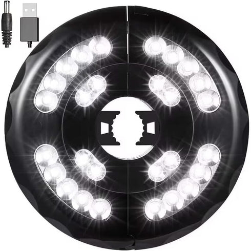 Patio Umbrella Light 3 Lighting Modes Cordless 28 LED Lights,4 AA Battery Operated Umbrella Pole Light for Patio Umbrellas Camping Tents or Outdoo...
