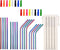Lazycorner 16 Pcs Short Metal Straw, 6mm 5.5" 6.5" Kids Reusable Straw Silicone Tips Cleaner, Mini Small Stainless Steel Straws Fit 8 10 12 oz Tum...