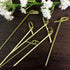 Gmark Bamboo Knot Skewers 6" 200 ct, Bamboo Knot Picks, Twisted Ends Bamboo Picks Cocktail Picks GM1030...