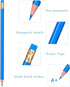 Zhanmai 36 Pieces Checking Pencils Erasable Pencils Pre Sharpened #2 HB with Erasable Tops for Checking Map Coloring Tests Grading (Blue)...
