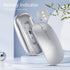 Uiosmuph G11 Wireless Mouse, USB C Rechargeable Computer Mouse, Slim Silent Mice 2.4GHz Optical with USB Nano Receiver and Type C Receiver for Lap...
