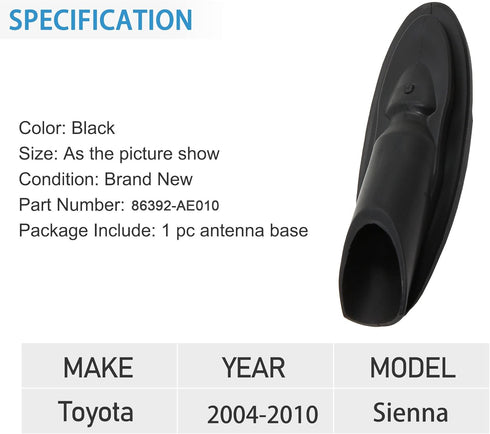 Anina for Toyota Sienna 2004-2010 OEM Style Replacment 86392-AE010, Rubber Base Bezel Car Ornament Mount Grommet Topper...