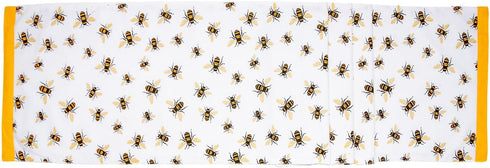 Cotton Table Runner, 13 x 72-Inches, Save the Bees...