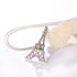 Paris Eiffel Tower Charm Pendant Necklace For Women Rose Gold/Platinum Plated Jewelry Crystal Necklaces...