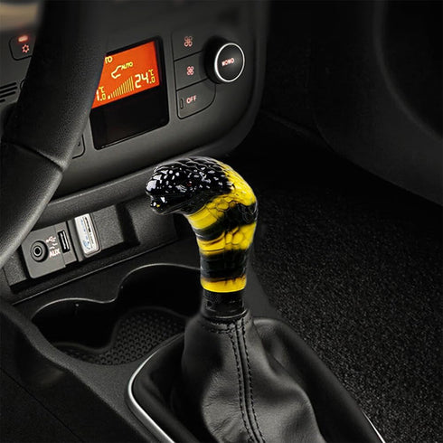 ikasus Gear Shift Knob, Creative Universal Resin Cobra Shape, with 3 Adapters, Interior Car Gear Lever Stick Shift Handle Automotive Replacement P...