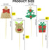 ALISSAR 28-pack Christmas Cupcake Toppers, Glitter Holiday Cake toppers Home Party Decor Christmas Party Supplies Favors...