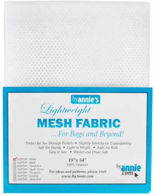 by Annie Mesh Lite Weight White 18" x 54" SUP209-WH...