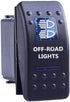 ESUPPORT Car Blue LED Off Road Light Rokcer Toggle Switch ON OFF 12V 20A, 24V 10A...