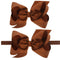 Baby Girls Infant Headbands With Kids Hair Bows(16) (Brown)...