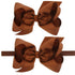 Baby Girls Infant Headbands With Kids Hair Bows(16) (Brown)...