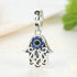 925 Sterling Silver Hamsa Charm Hand Charm Evil Eye Charm Birthday Charm Anniversary Charm for Pandora Charms Bracelet (Silver)...
