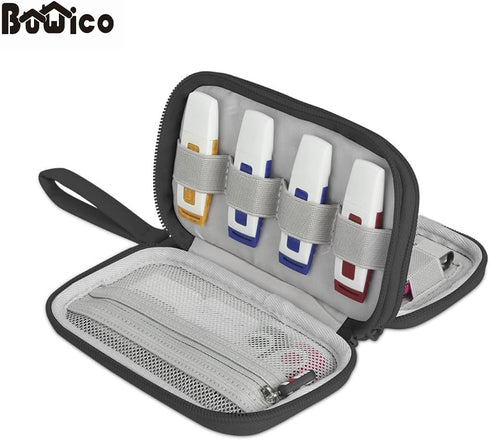 Buwico Digital Storage Bag Electronic Accessories Bag Hard Drive Organizers for Earphone Cables USB Flash Drives Travel Case (Black)...