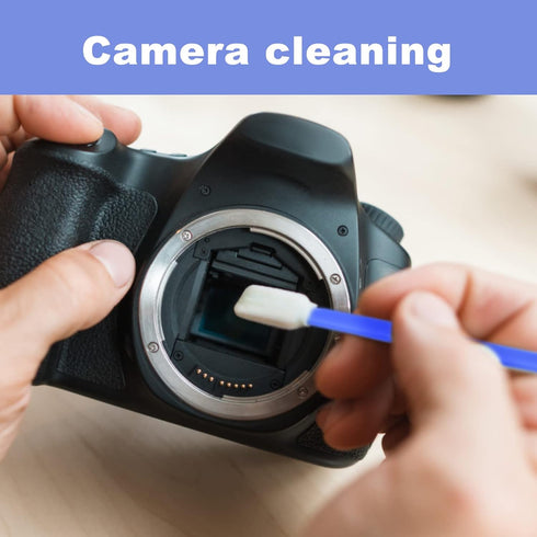 50pcs 5.11" Square Rectangle Foam Cleaning Swab Sticks for Solvent Format Inkjet Printer Roland Optical Equipment (Blue)...