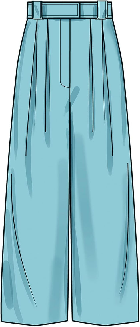 Simplicity Misses' Pleated Wide Leg Pants, Camisole and V-Neck Cardigan Sewing Pattern Kit, Design Code S9826, Sizes 30W-32W-34W-36W-38W, Multicol...