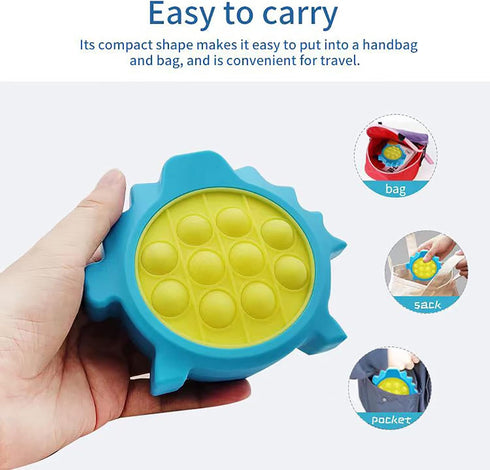 Decompression Breakthrough Puzzle Game, Puzzle Pop Light Up Game Fidget Travel Game Toys for Kids Adults Dinosaurs Appearance Stress Relief Autism...