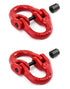 G80 Alloy Steel Coupling Link, 2 Pack 1/4" Hammer Lock Chain Connector, 2645 lbs Working Load Limit,Red...