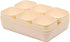 Backerysupply Set Of 12 Beige Color Plastic Desk Drawer Organizers For Makeup Bathroom Office Kitchen Vanity Drawer Storage Box Container...