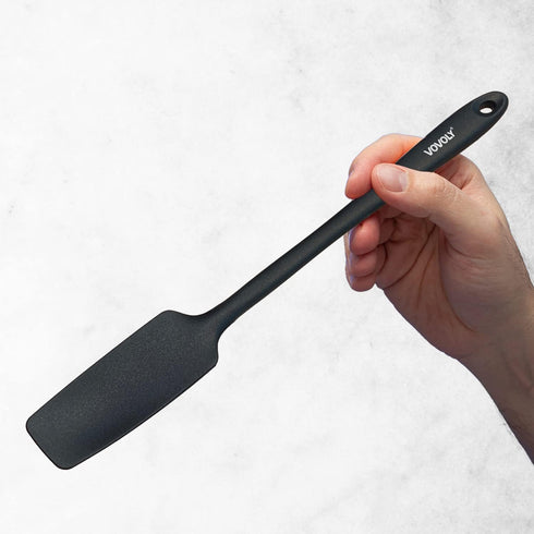 Vovoly Silicone Jar Spatula, Small Head with Long Handle, Rubber Spatulas Scraper for Jar, Blender, Bottle, etc. High Heat Resistant for Nonstick ...