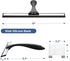 AmazerBath Squeegee for Shower Glass Door, Shower Squeegee for Glass Doors - All-Purpose Squeegee with Hook for Shower Doors, Windows, Mirrors, Ti...