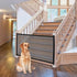 Magic Dog Gate,Magic pet Gate for Stairs and Door, mesh Dog Gates for The House Foldable Safety Isolation Fence,Indoor Pet Safety Gate Install (B-...