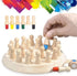 Wooden Memory Chess Matching Game: Family Board Games for Kids and Adults, Montessori Preschool Learning Educational Toy for Toddler 3 4 5 6 7 8+ ...