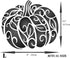 Fancy Pumpkin Stencil, 8 x 6.5 inch (L) - Decorative Halloween Thanksgiving Vegetable Pumpkin Stencils Template for Painting...
