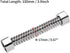 uxcell Corrugated Stainless Steel Flexible Water Line 3.9inch Long G1/2 Female Threaded Connector with Washer, 4pcs...