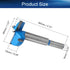Auniwaig 40mm Dia Forstner Drill Bits Wood Hole Saw Auger Opener Cemented Carbide Round Shank 80mm Length Blue Woodworking Hinge Hole Drilling Bor...